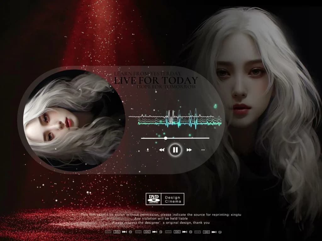 Red Spotlight Vinyl design cover