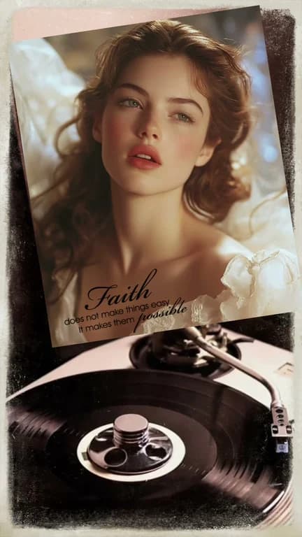 Nostalgic Turntable Album design cover