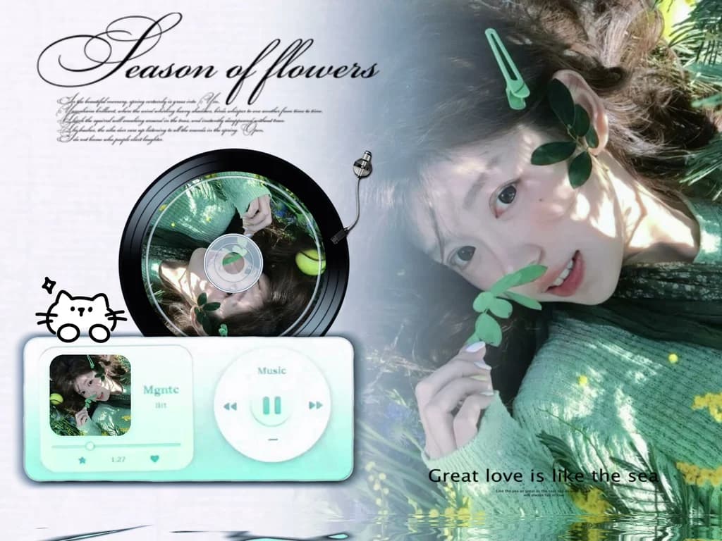Mint Record Notes design cover